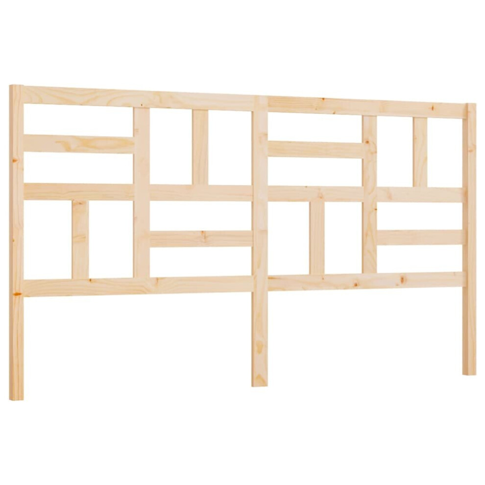 Vidaxl (Brown, 206 X 4 X 104 Cm) Bed Headboard Home Bedroom Decorative Bed Header Panel Solid Wood Pine