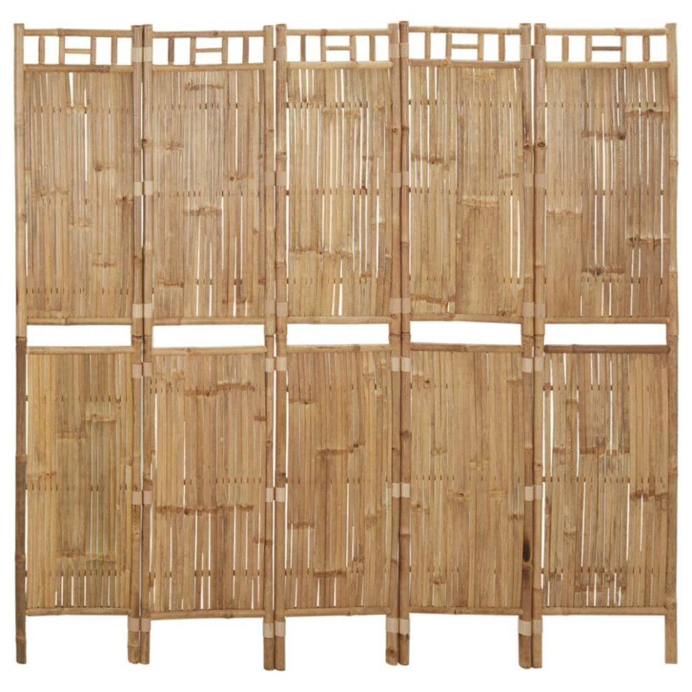 (200 x 180 cm) vidaXL Room Divider Bamboo Privacy Screen Room Separator Partition Multi Sizes-image-OPC-P9R5RD6-NEW