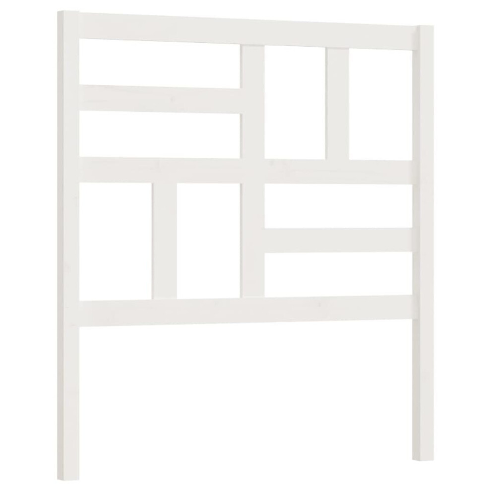 (white, 81 x 4 x 104 cm) vidaXL Bed Headboard Home Bedroom Decorative Bed Header Panel Solid Wood Pine