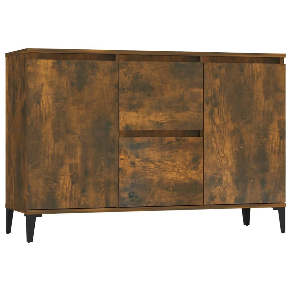 Vidaxl (Smoked Oak) Coffee Table Couch Table Hall End Center Accent Table Engineered Wood Brown