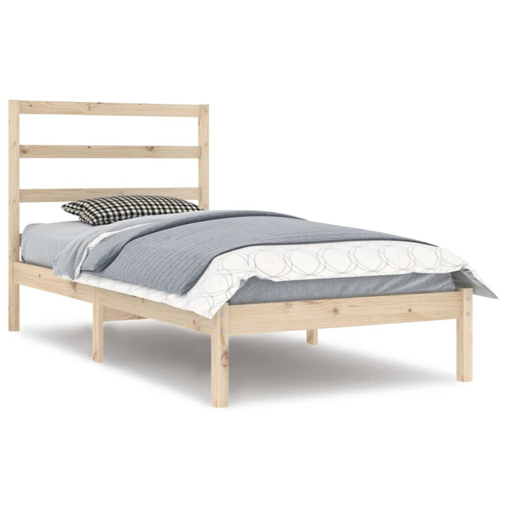 (brown, 90 x 200 cm) vidaXL Solid Wood Pine Bed Frame Wooden Platform Bed Multi Colours Multi Sizes