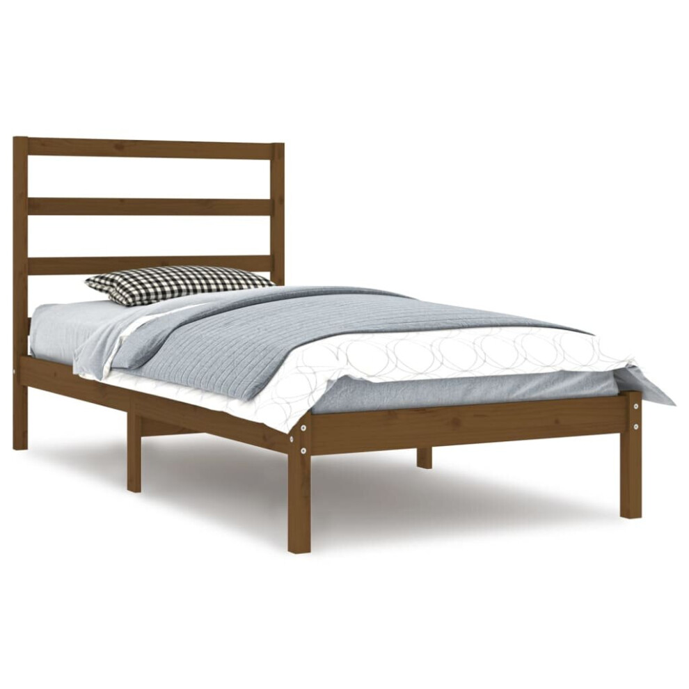 (honey brown, 100 x 200 cm) vidaXL Solid Wood Pine Bed Frame Wooden Platform Bed Multi Colours Multi Sizes