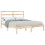 VidaXL (brown, 135 x 190 cm) vidaXL Solid Wood Pine Bed Frame Wooden Platform Bed Multi Colours Multi Sizes 3