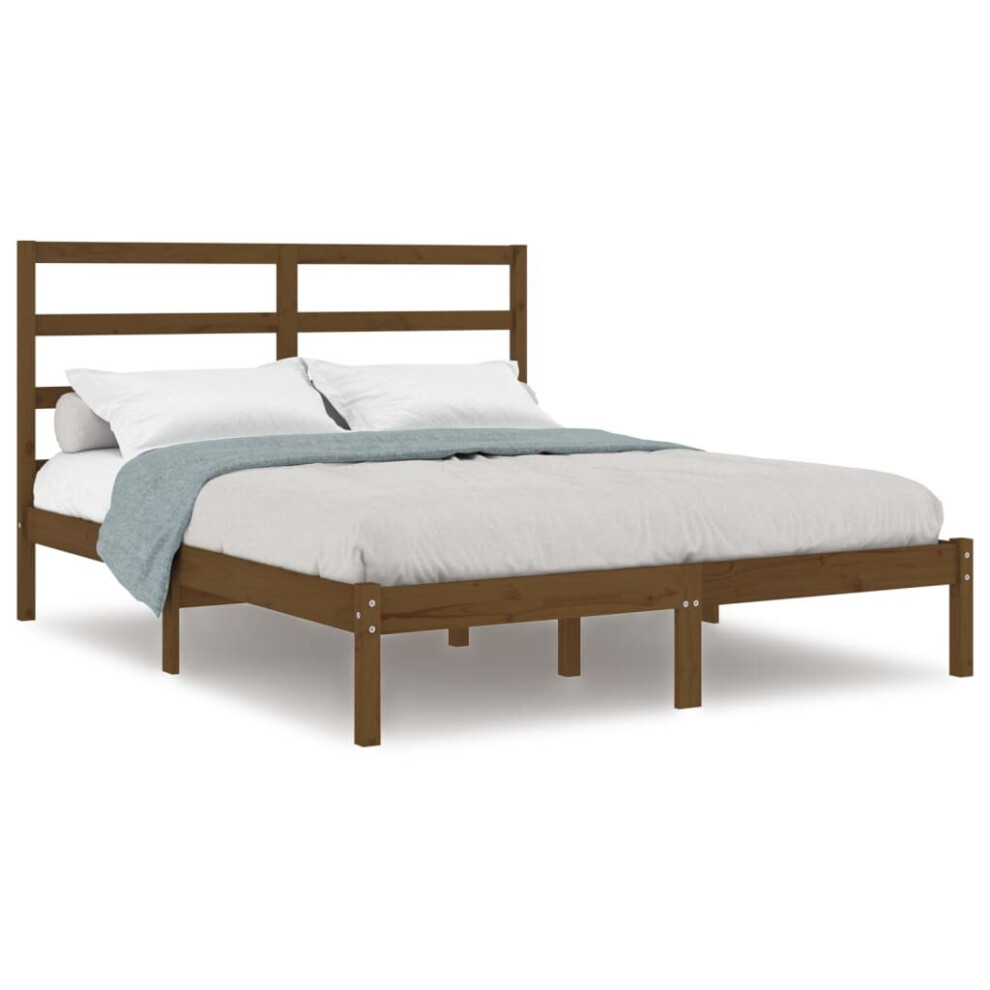 (honey brown, 120 x 200 cm) vidaXL Solid Wood Pine Bed Frame Wooden Platform Bed Multi Colours Multi Sizes