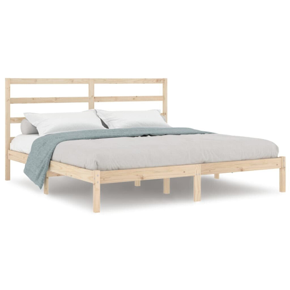 (brown, 200 x 200 cm) vidaXL Solid Wood Pine Bed Frame Wooden Platform Bed Multi Colours Multi Sizes