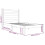 VidaXL (white, 100 x 200 cm) vidaXL Solid Wood Pine Bed Frame Wooden Bedstead Bed Base Multi Colours/Sizes 4