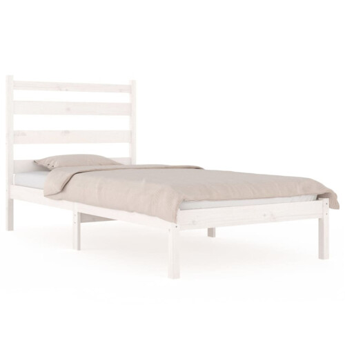 VidaXL (white, 100 x 200 cm) vidaXL Solid Wood Pine Bed Frame Wooden Bedstead Bed Base Multi Colours/Sizes 1