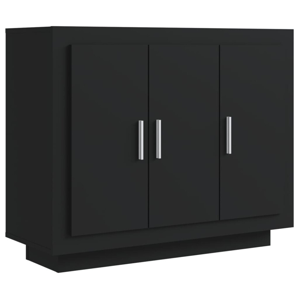 (black) vidaXL Sideboard Engineered Wood Indoor Side Cabinet Highboard Multi Colours