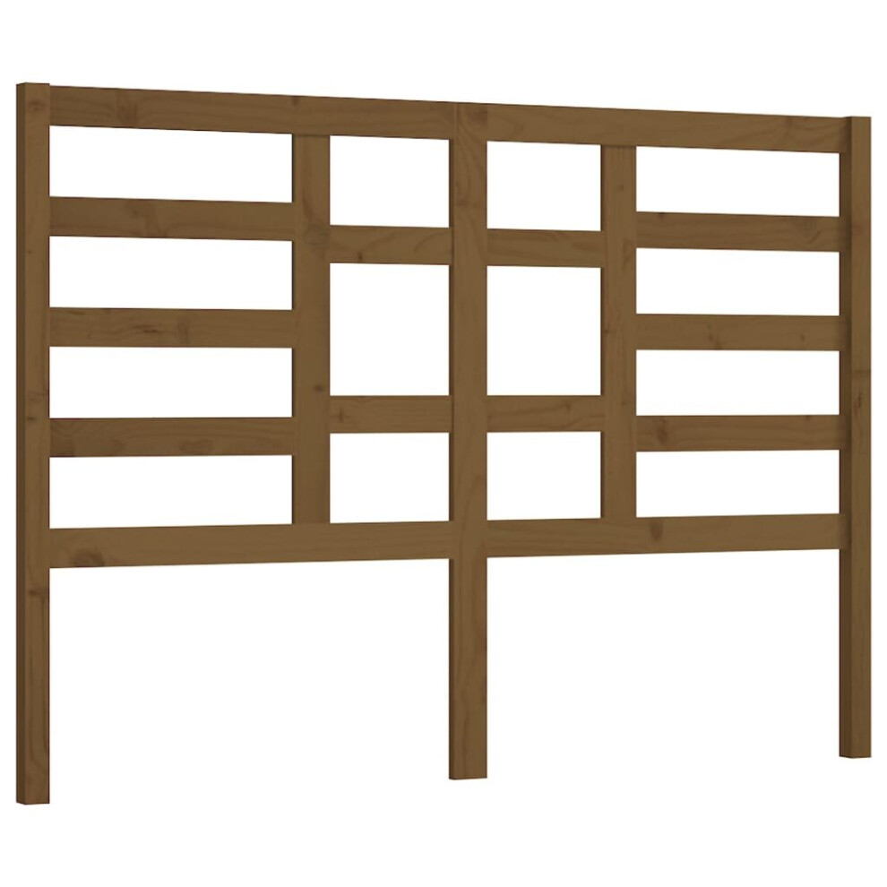Vidaxl (Honey Brown, 156 X 4 X 104 Cm) Bed Headboard Home Bedroom Decorative Bed Header Panel Solid Wood Pine
