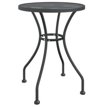 (? 60 x 72 cm) vidaXL Garden Table Expanded Metal Mesh Anthracite Table Ø 60x72 cm/Ø 80x72 cm