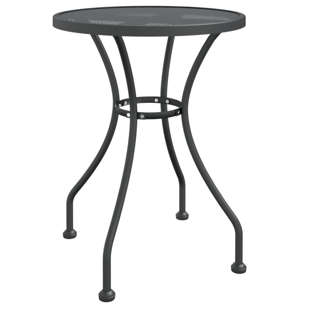 (? 60 x 72 cm) vidaXL Garden Table Expanded Metal Mesh Anthracite Table Ã 60x72 cm/Ã 80x72 cm