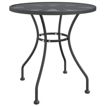 (? 80 x 72 cm) vidaXL Garden Table Expanded Metal Mesh Anthracite Table Ø 60x72 cm/Ø 80x72 cm