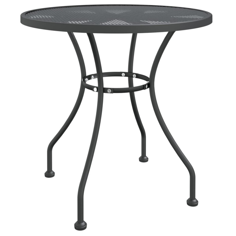 Vidaxl (? 80 X 72 Cm) Garden Table Expanded Metal Mesh Anthracite Table Ø 60X72 Cm/Ø 80X72 Cm