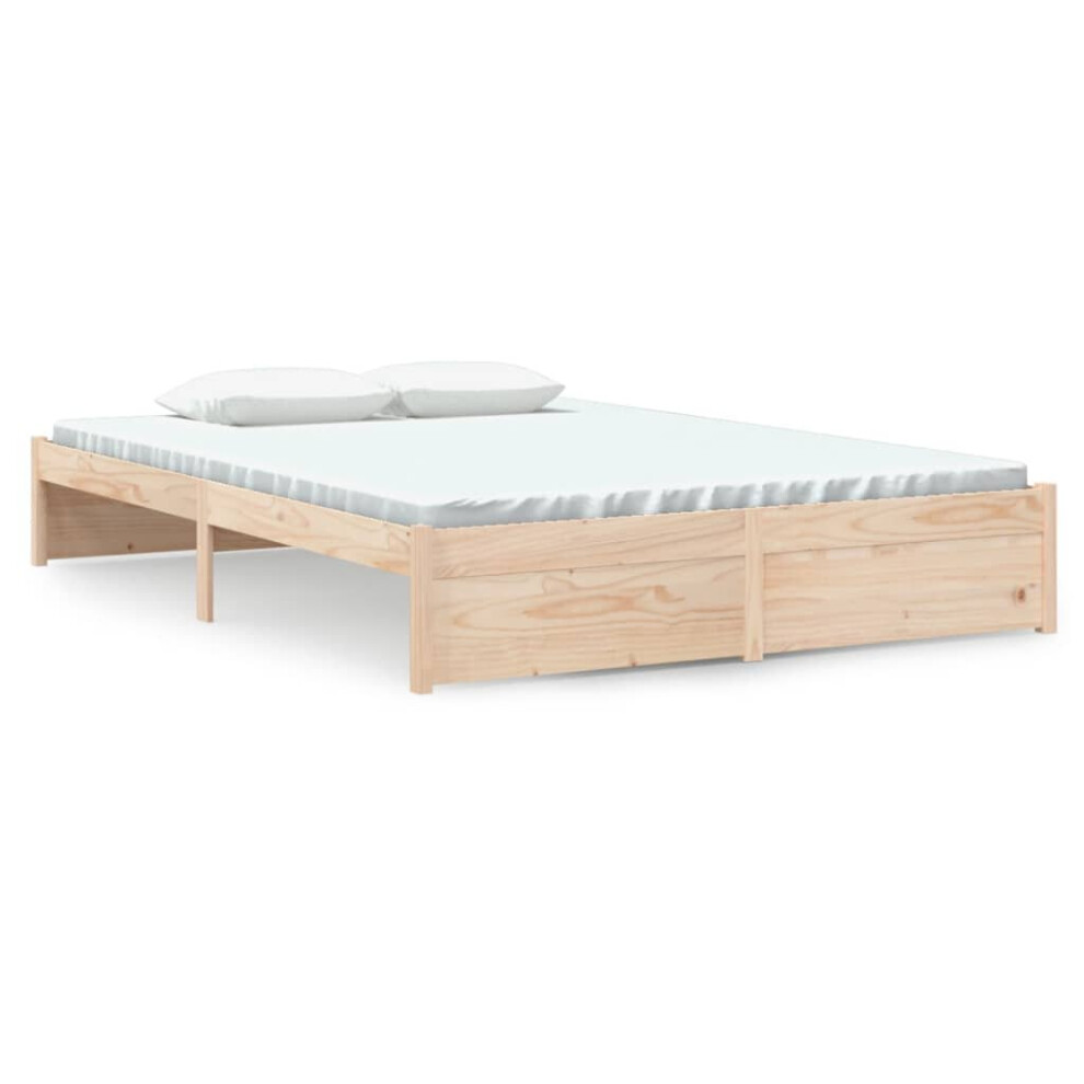 (brown, 140 X 200 cm) vidaXL Solid Wood Bed Frame Bedroom Bedstead Bed Base Multi Colours/Sizes