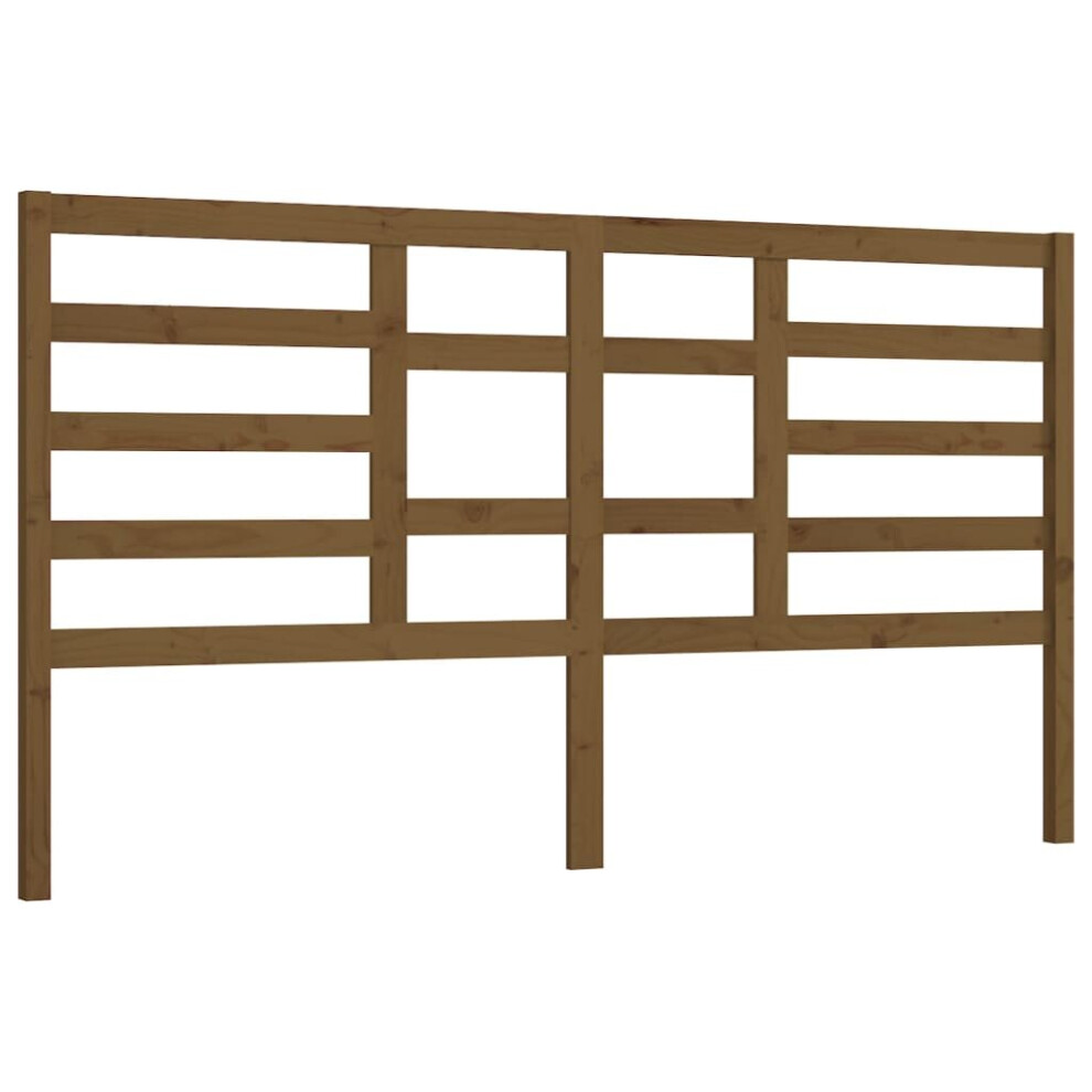 Vidaxl (Honey Brown, 186 X 4 X 104 Cm) Bed Headboard Home Bedroom Decorative Bed Header Panel Solid Wood Pine