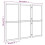 VidaXL (black, 210 x 180 cm) vidaXL Room Divider Wall Partition Screen Panel Room Separator Privacy Screen 2