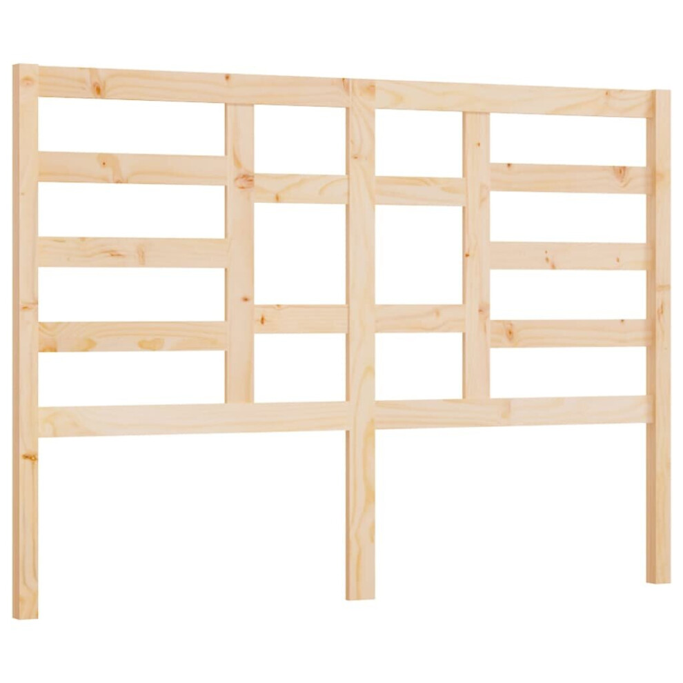 Vidaxl Brown (, 126 X X 104 Cm) Bed Headboard Home Bedroom Decorative Bed Header Panel Solid Wood Pine Size 4