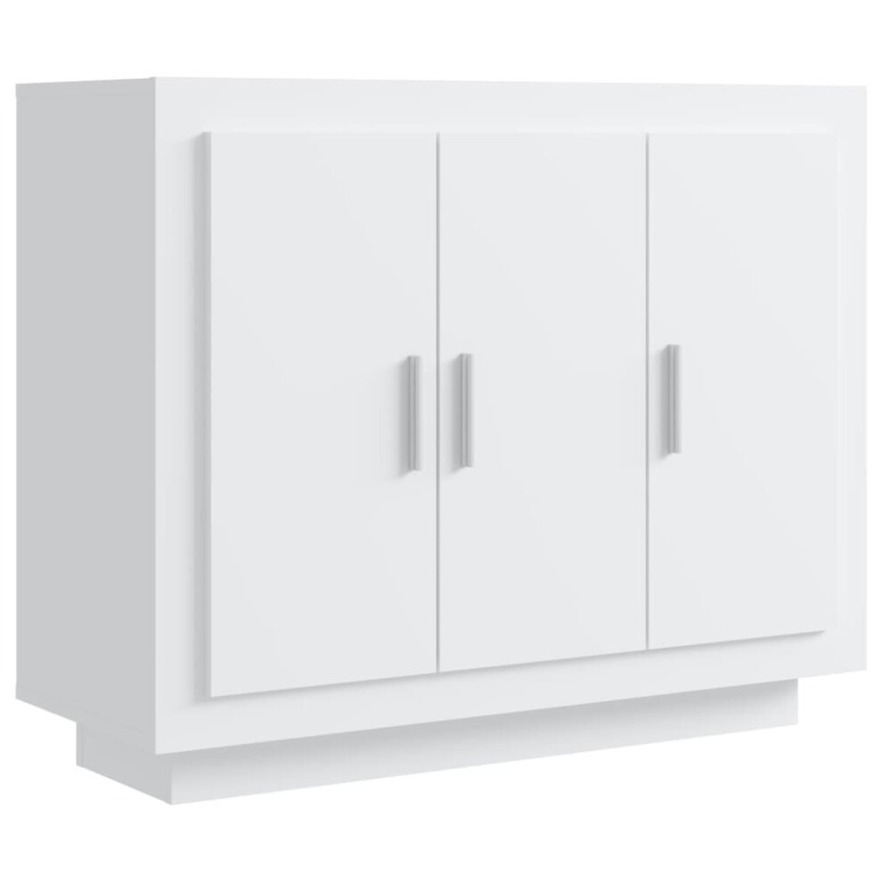 (white) vidaXL Sideboard Engineered Wood Indoor Side Cabinet Highboard Multi Colours