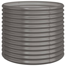 (grey, 80 x 80 x 68 cm) vidaXL Garden Planter Flower Pot Planter Pot Powder-coated Steel Raised Bed