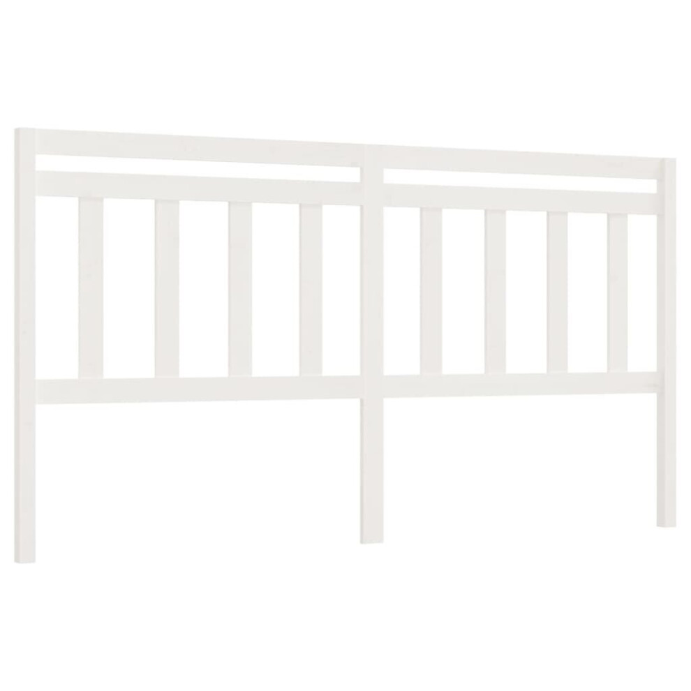 Vidaxl (White, 186 X 4 X 100 Cm) Bed Headboard Home Bedroom Decorative Bed Header Panel Solid Wood Pine