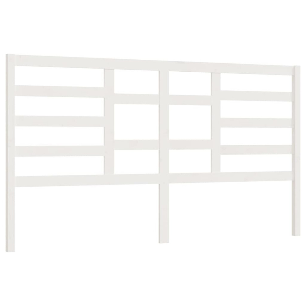 Vidaxl (, 186 X X 104 Cm) Bed Headboard Home Bedroom Decorative Bed Header Panel Solid Wood Pine White Size 4