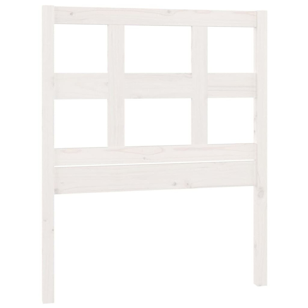 (white, 80.5 x 4 x 100 cm) vidaXL Bed Headboard Home Bedroom Decorative Bed Header Panel Solid Wood Pine