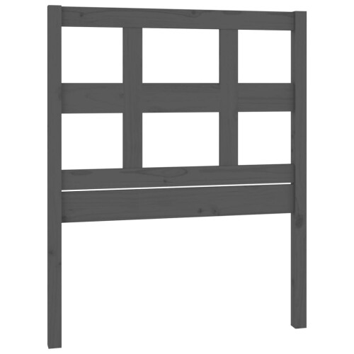 VidaXL (grey, 95.5 x 4 x 100 cm) vidaXL Bed Headboard Home Bedroom Decorative Bed Header Panel Solid Wood Pine