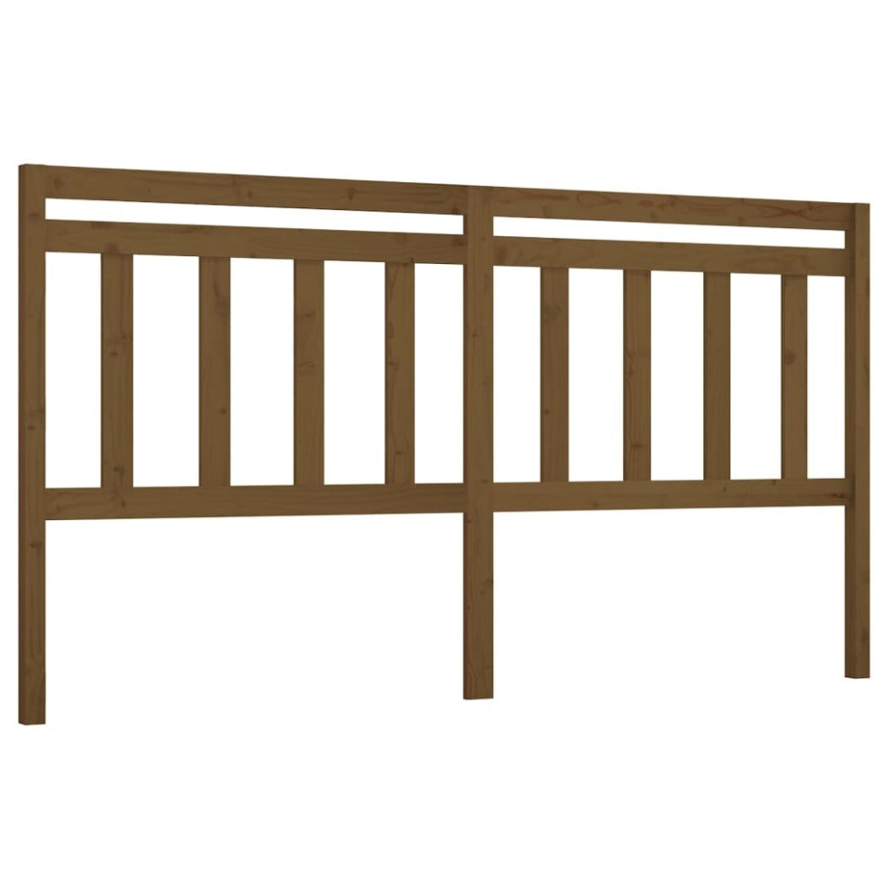 Vidaxl (Honey Brown, 206 X 4 X 100 Cm) Bed Headboard Home Bedroom Decorative Bed Header Panel Solid Wood Pine