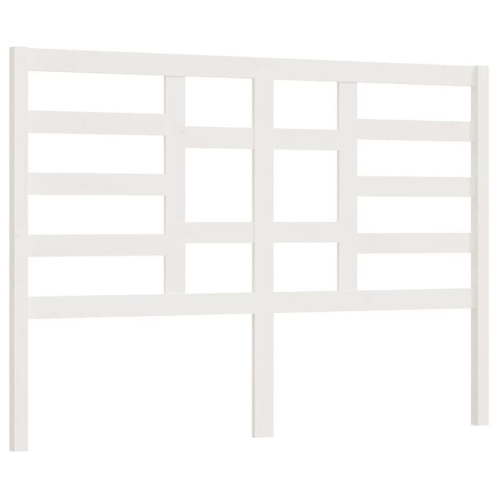 Vidaxl (, 146 X X 104 Cm) Bed Headboard Home Bedroom Decorative Bed Header Panel Solid Wood Pine White Size 4