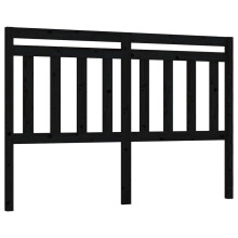 vidaXL Kopfteil Schwarz 166x4x100 cm Massivholz Kiefer