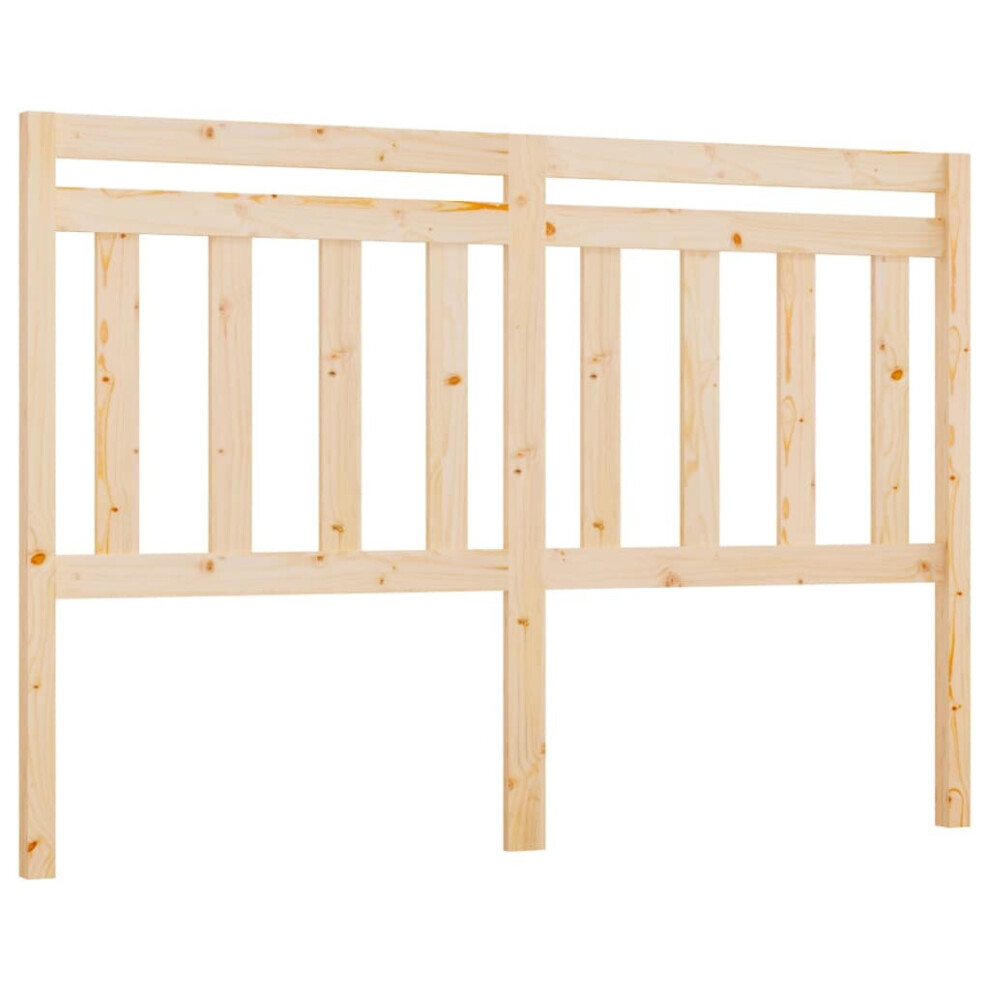 Vidaxl Brown (, 126 X X 100 Cm) Bed Headboard Home Bedroom Decorative Bed Header Panel Solid Wood Pine Size 4