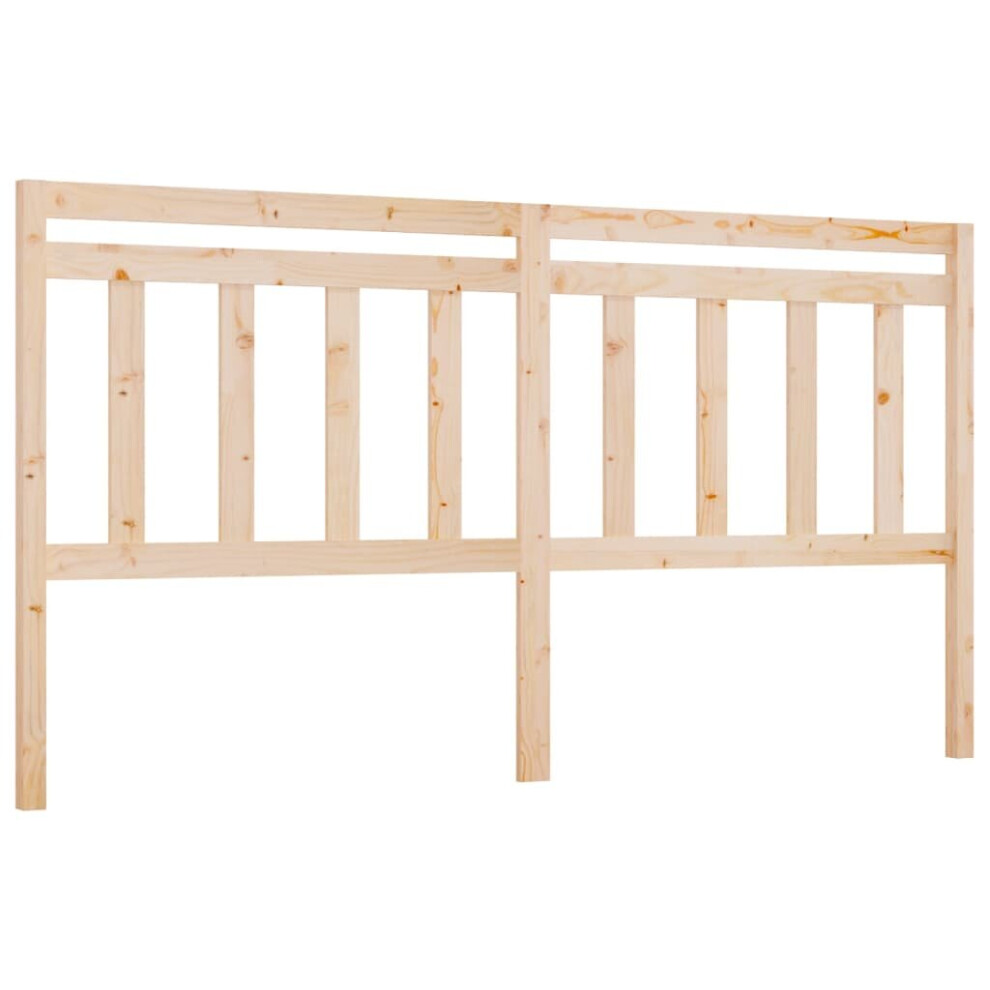 Vidaxl (Brown, 186 X 4 X 100 Cm) Bed Headboard Home Bedroom Decorative Bed Header Panel Solid Wood Pine