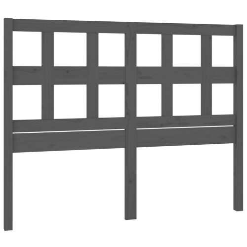 VidaXL (grey, 125.5 x 4 x 100 cm) vidaXL Bed Headboard Home Bedroom Decorative Bed Header Panel Solid Wood Pine