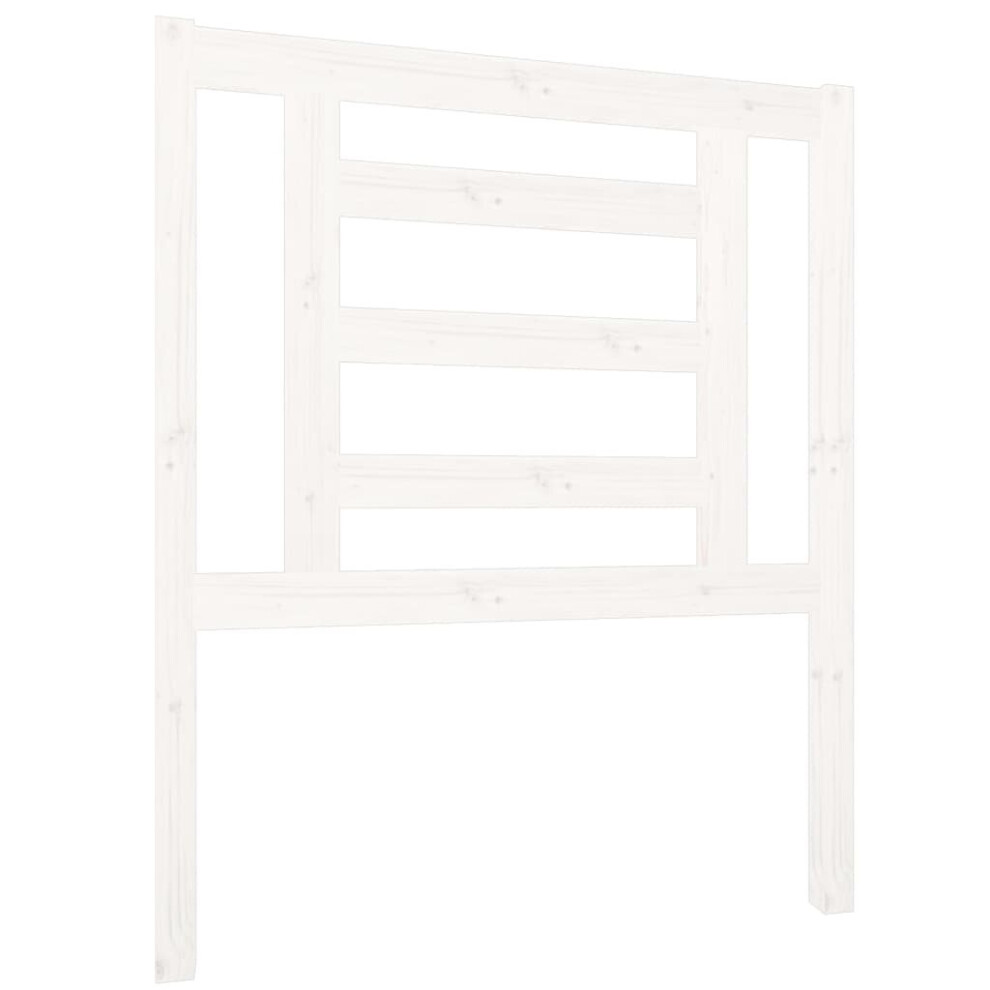 Photos - Bed Frame VidaXL Bed Headboard Bedroom Bed Header Decorative Headboard Solid Wood Pine White 818796 (white, 81 x 4 x 100 cm)