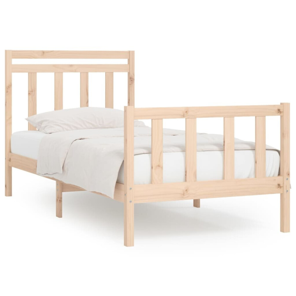 (brown, 100 x 200 cm) vidaXL Solid Wood Pine Bed Frame Wooden Bedstead Bed Base Multi Colours/Sizes