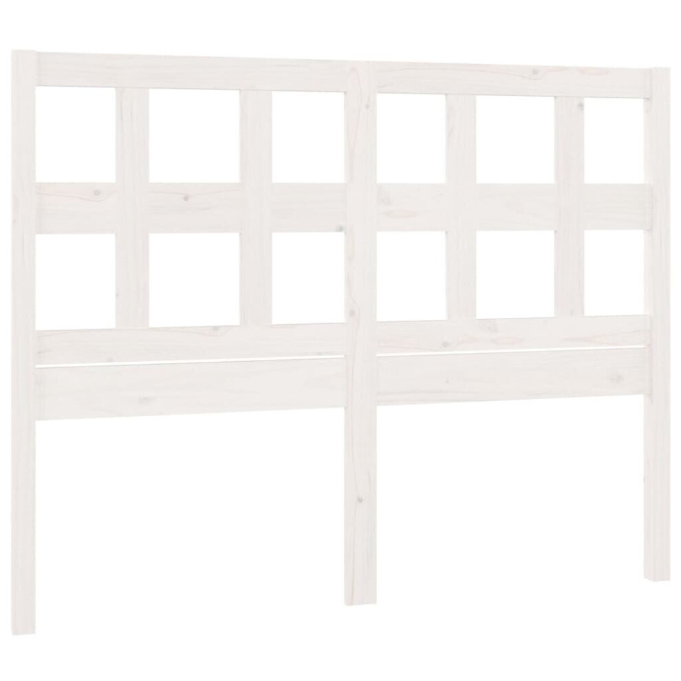 (white, 205.5 x 4 x 100 cm) vidaXL Solid Wood Pine Bed Headboard Wooden Bed Header Multi Colours/Sizes