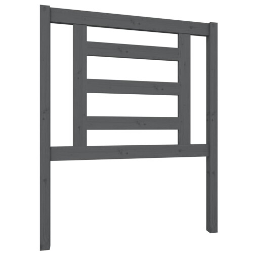 VidaXL (grey, 81 x 4 x 100 cm) vidaXL Bed Headboard Bedroom Bed Header Decorative Headboard Solid Wood Pine