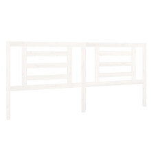 (white, 206 x 4 x 100 cm) vidaXL Bed Headboard Bedroom Bed Header Decorative Headboard Solid Wood Pine
