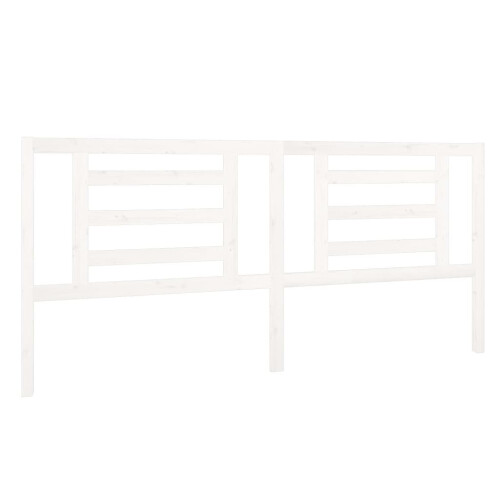 VidaXL (white, 206 x 4 x 100 cm) vidaXL Bed Headboard Bedroom Bed Header Decorative Headboard Solid Wood Pine