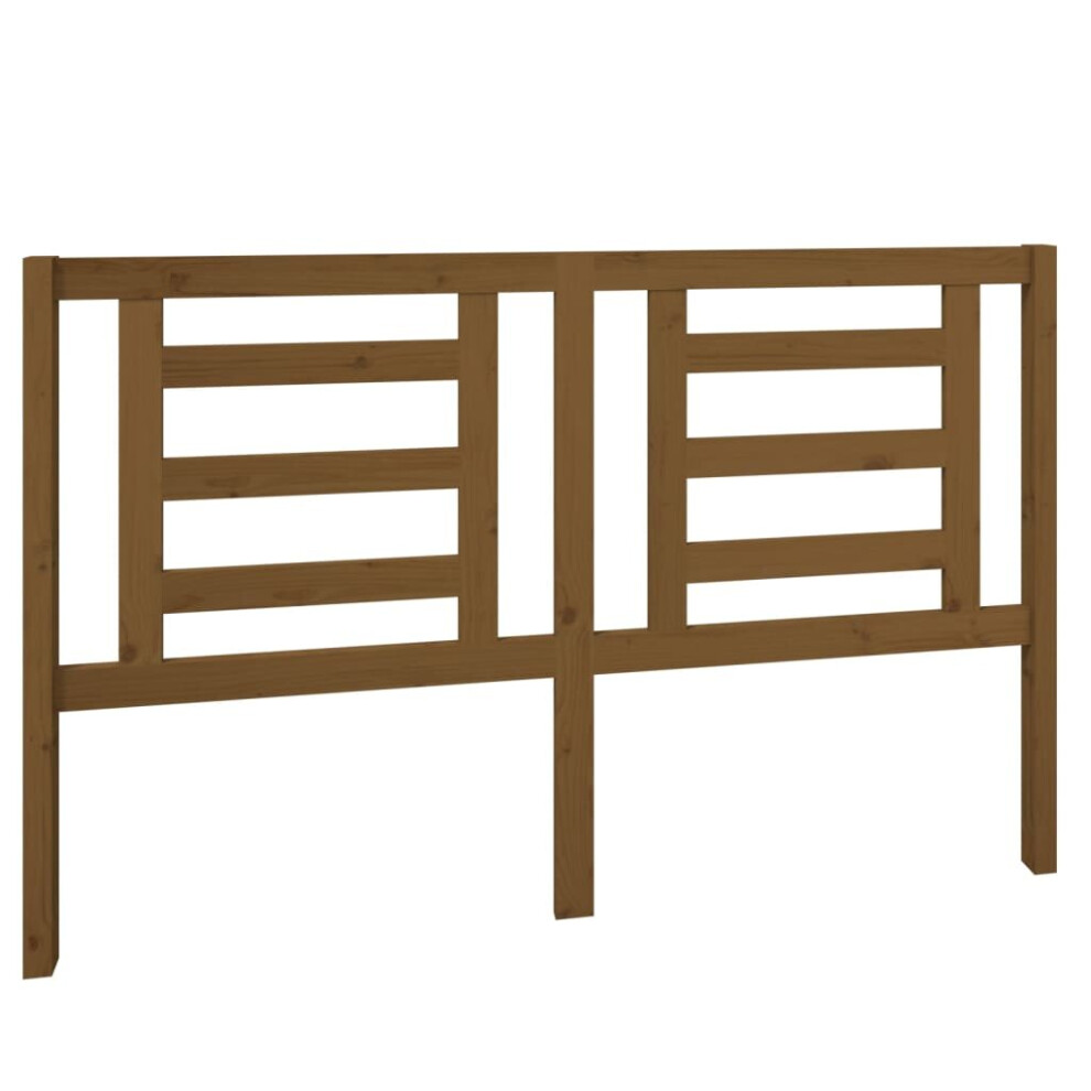Vidaxl (Honey Brown, 156 X 4 X 100 Cm) Bed Headboard Bedroom Bed Header Decorative Headboard Solid Wood Pine