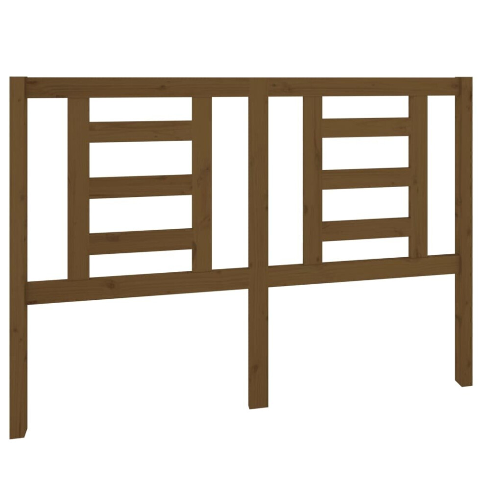 Vidaxl (Honey Brown, 141 X 4 X 100 Cm) Bed Headboard Bedroom Bed Header Decorative Headboard Solid Wood Pine