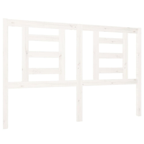 VidaXL (white, 126 x 4 x 100 cm) vidaXL Bed Headboard Bedroom Bed Header Decorative Headboard Solid Wood Pine