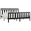 VidaXL (black, 200 x 200 cm) vidaXL Solid Wood Pine Bed Frame Wooden Bedstead Bed Base Multi Colours/Sizes 3