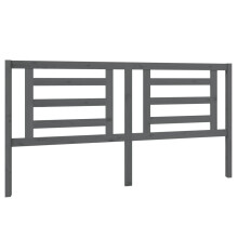 (grey, 186 x 4 x 100 cm) vidaXL Bed Headboard Bedroom Bed Header Decorative Headboard Solid Wood Pine