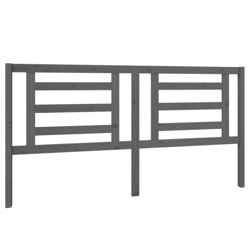 VidaXL (grey, 186 x 4 x 100 cm) vidaXL Bed Headboard Bedroom Bed Header Decorative Headboard Solid Wood Pine