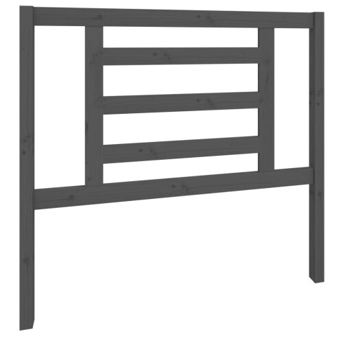VidaXL (grey, 106 x 4 x 100 cm) vidaXL Bed Headboard Bedroom Bed Header Decorative Headboard Solid Wood Pine