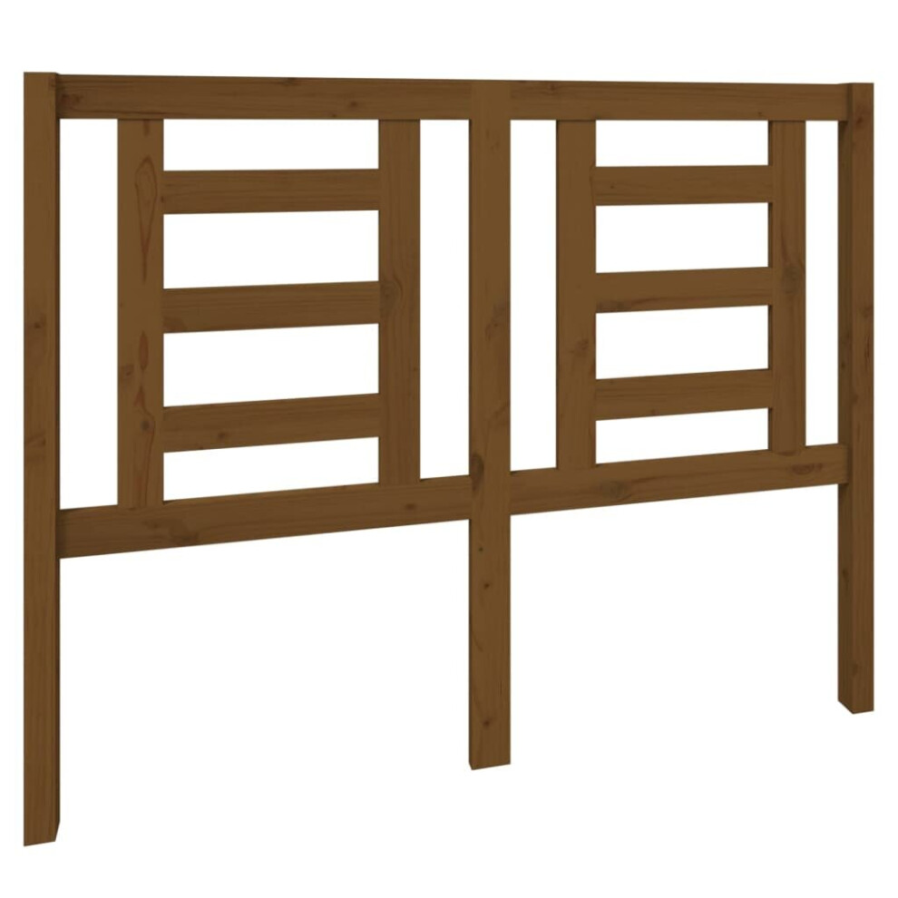 Vidaxl (Honey Brown, 126 X 4 X 100 Cm) Bed Headboard Bedroom Bed Header Decorative Headboard Solid Wood Pine
