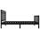 VidaXL (black, 75 x 190 cm) vidaXL Bed Frame Bed Base Bedstead Bedroom Mattress Foundation Solid Wood 5