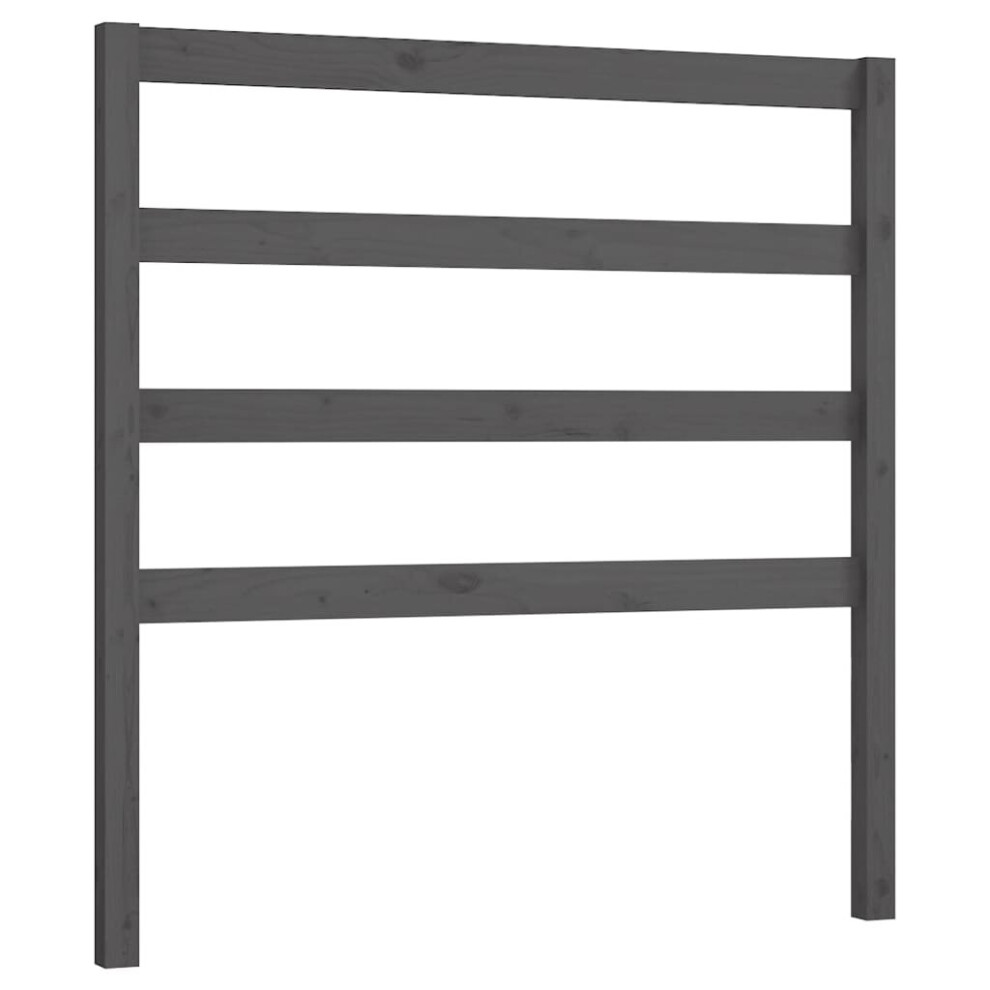 Vidaxl (Grey, 96 X 4 X 100 Cm) Solid Wood Pine Bed Headboard Home Furniture Multi Colours Multi Sizes