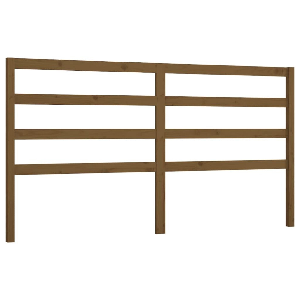 Vidaxl (Honey Brown, 206 X 4 X 100 Cm) Solid Wood Pine Bed Headboard Home Furniture Multi Colours Multi Sizes